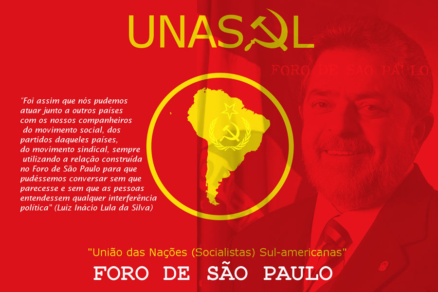 Luís Inácio Lula da Silva é um dos fundadores do Foro de São Paulo (Reprodução)