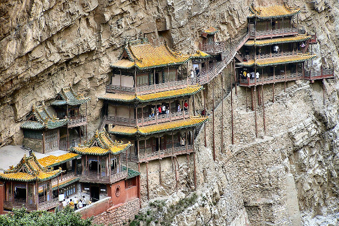 Imagem do Mosteiro Xuan Kong Si (Wikimedia/Public Domain)