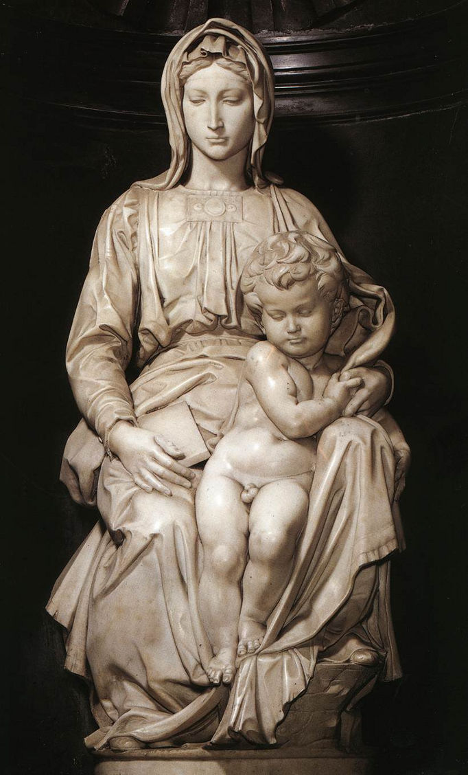 Escultura de Michelangelo, Santa e menino