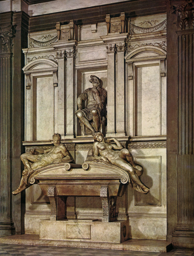 Escultura de Michelangelo, Túmulo de Lorenzo de Urbino