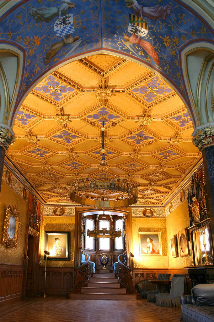 Salão Blauer do Castelo Hohenzollern (Internet)
