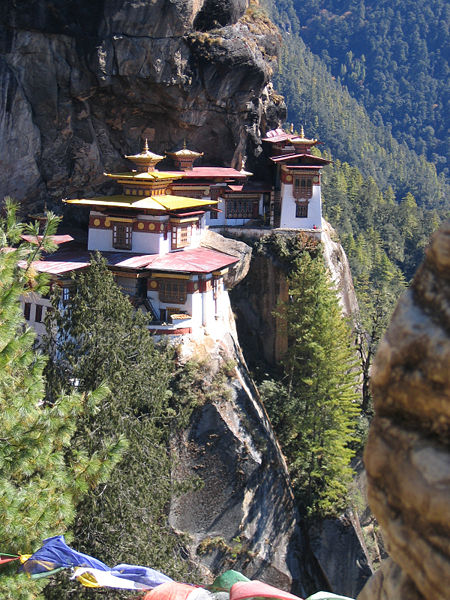 Monastério Taktsang, no Butão (Wikimedia/CC BY-SA 3.0)