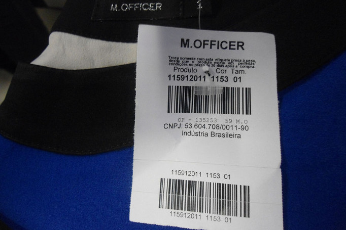 Roupa da M.Officer em oficina flagrada com trabalho escravo (MPT-PRT2)