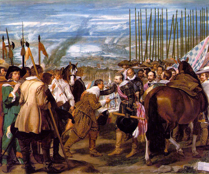 "A Rendição de Breda" ou "As Lanças" (1634-35) é um óleo sobre tela. O quadro está no Museu do Prado, Madrid. De proporções perfeitas, está entre seus melhores trabalhos.