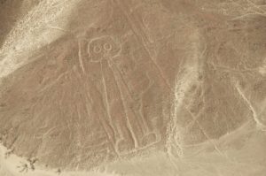 A gravação de um astronauta no deserto de nazca no Peru, feita entre 300 a.C. e 800 a.C. (Shutterstock)