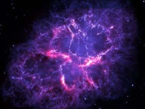 Nebulosa do Caranguejo  (ESA/Herschel/PACS/MESS Key Programme Supernova Remnant Team; NASA/ESA/Allison Loll/Jeff Hester, Arizona State University)
