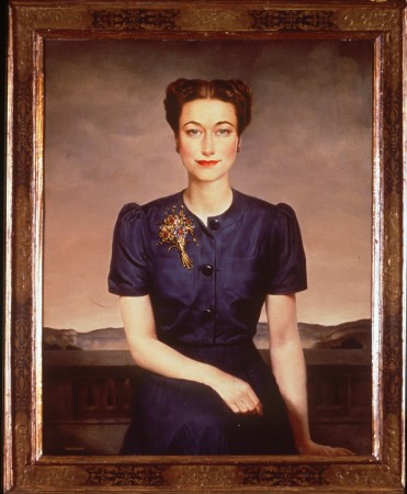 Um retrato de  Wallis Simpson de 1939, "A Duquesa de Windsor", pelo artista britânico Gerald Brockhurst Leslie (AP Photo / Kathy Willens) 