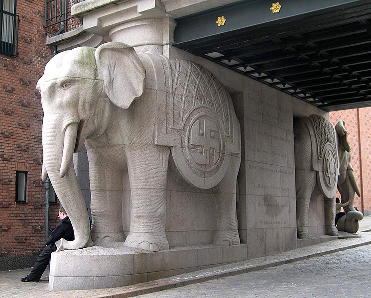 Elefante na Torre da Carlsberg - Dinamarca