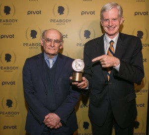 David Matas (esq.) e David Kilgour foram agraciados no filme "Extração de órgãos humanos" com o prêmio Peabody entregue na 74ª Cerimônia de Premiação Anual Peabody (Benjamin Chasteen / The Epoch Times)