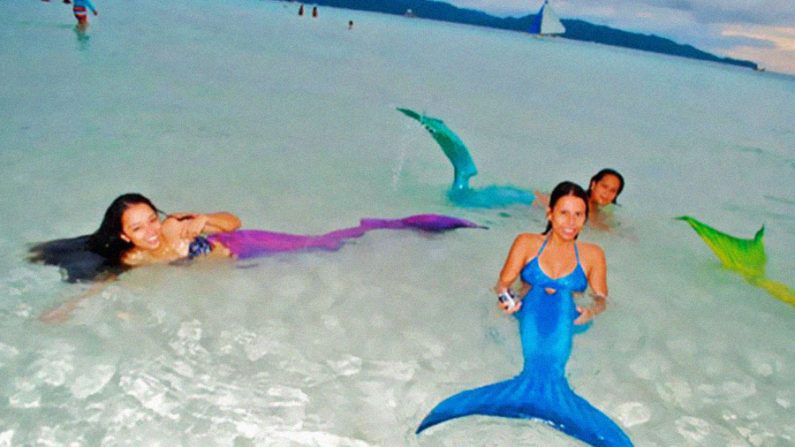 ‘Escola para Sereias’ ensina natação com diversão nas Filipinas