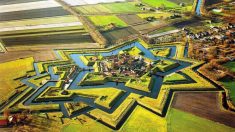 Bourtange, a cidade e fortaleza no norte da Holanda