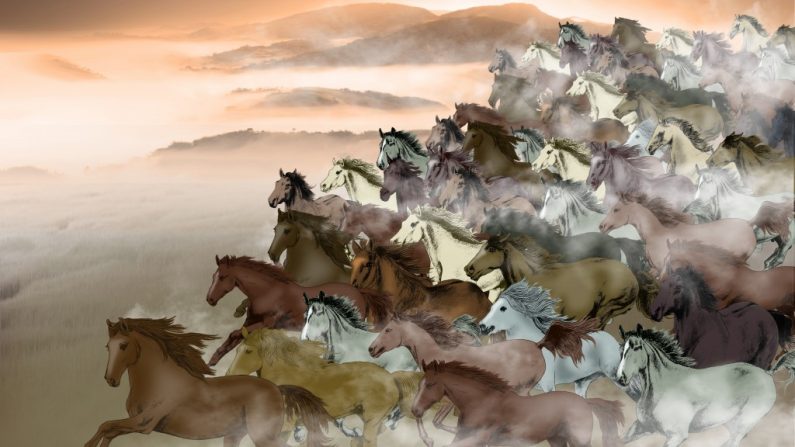 Cavalos têm sido frequentemente honrados na história chinesa como seres heroicos e valorosos (Anny Jean/Epoch Times)