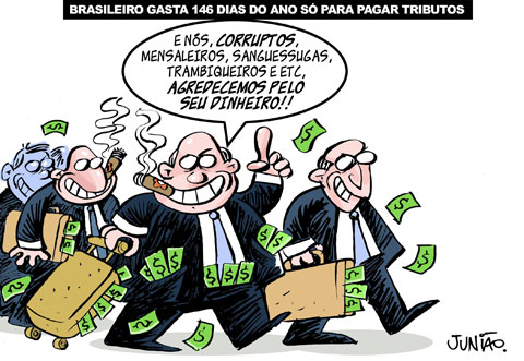 Imposto no Brasil é um furto elegante