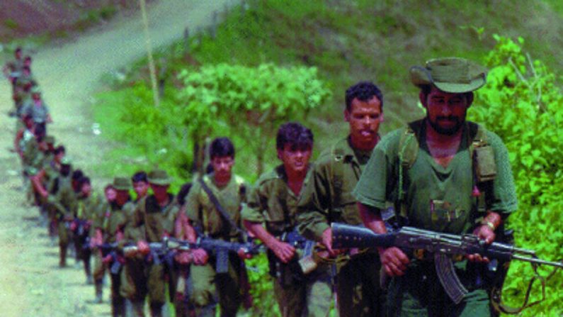 Guerrilheiros das FARC (Imagem de domínio público)