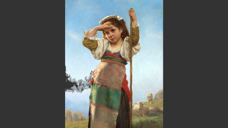 “Jovem pastora”, 1878, óleo sobre tela, 54 x 30 polegadas (Cortesia do Art Renewal Center)