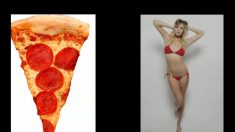 O poder do Photoshop: de pedaço de pizza a linda mullher