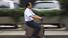 Fazendeiro chinês inventa motomaleta
