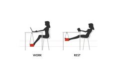 Ideias: rede confortável para descansar os pés