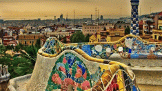 Parque Güell abriga arte em mosaico e visão de Barcelona