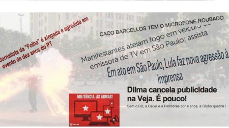 PT convoca militância contra imprensa brasileira