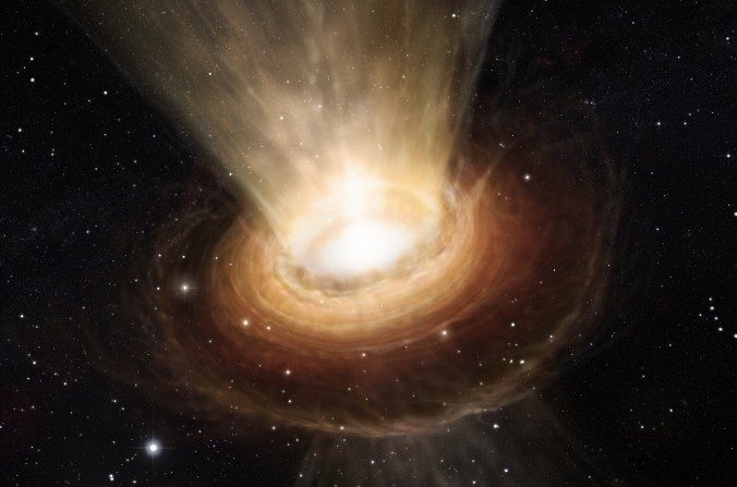 Podem haver mais buracos negros , de tamanhos maiores, no espaço do que se pensava. Será que precisaremos de um mapa? (ESO / Wikimedia Commons )