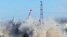 Regime chinês usa explosivos para demolir igreja cristã (Vídeo)