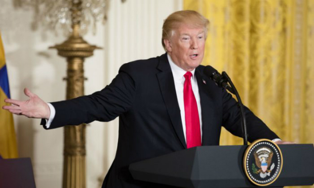 Presidente Donald Trump no Salão Leste da Casa Branca em Washington, em 6 de março de 2018 (Samira Bouaou/Epoch Times)