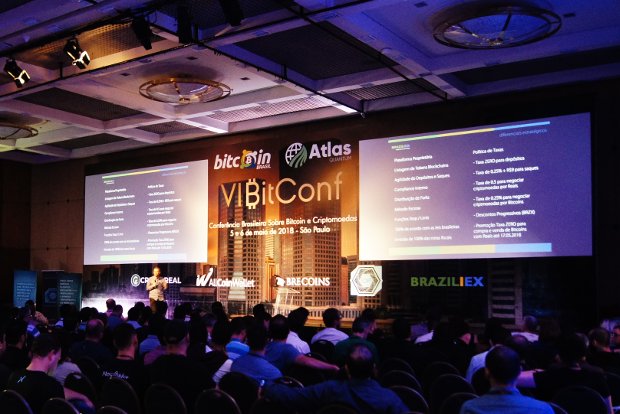 VI BitConf (Conferência Brasileira Sobre Bitcoin e Criptomoedas), no World Trade Center, em São Paulo (Jan Hendriks Jr., para Epoch Times)