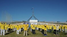 Camberra, Austrália: praticantes realizam manifestação para acabar com perseguição ao Falun Gong