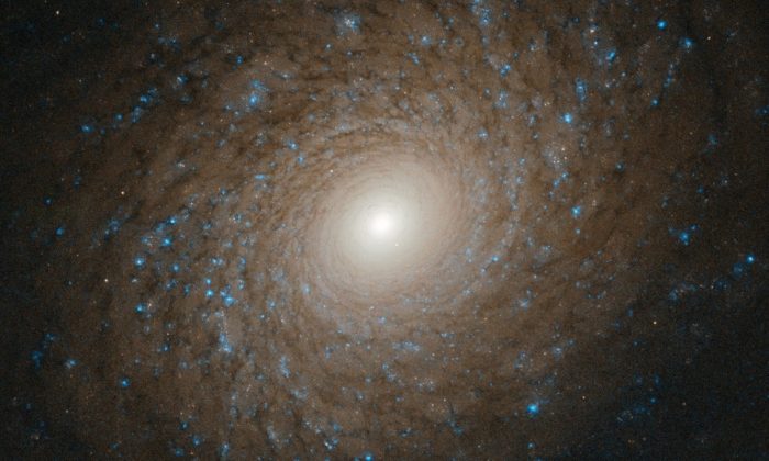 Galáxia espiral impressionante é encontrada pelo Hubble a mais de 70 milhões de anos-luz do nosso sistema solar