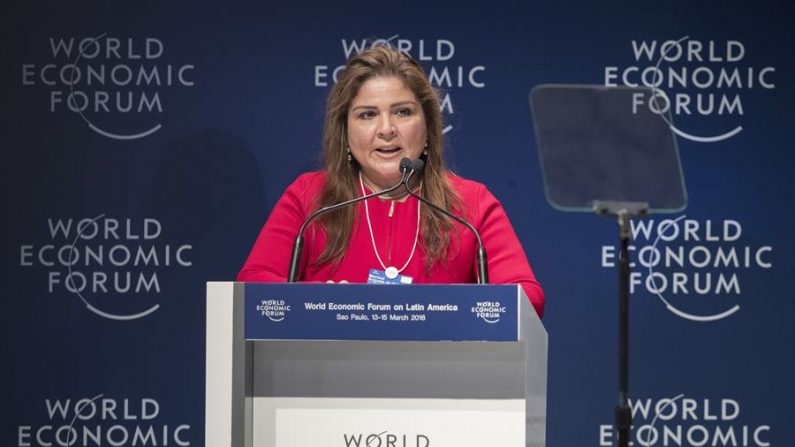 Marisol Argueta de Barillas, diretora do Fórum Econômico Mundial para a América Latina (EFE / Sebastião Moreira / Arquivo)