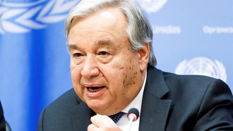 Na imagem, o Secretário-Geral das Nações Unidas, António Guterres (EFE / Justin Pista / Arquivo)