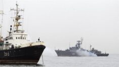 Navio de guerra russo pega fogo no Mar Negro após ataque ucraniano