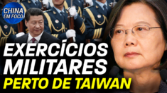 China realiza exercício militar perto de Taiwan