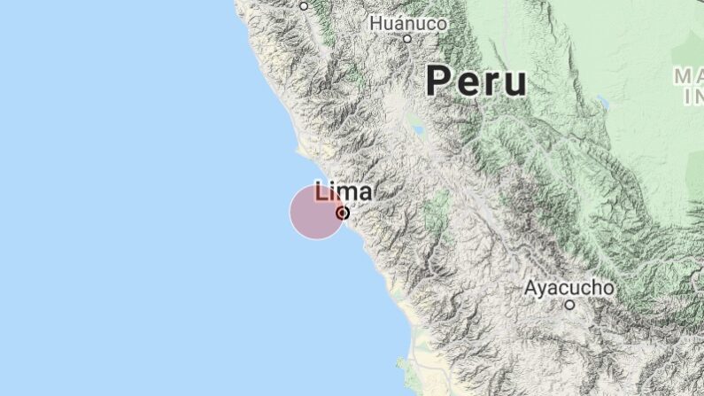 Pelo menos 2 feridos e 40 afetados pelo terremoto no Peru de magnitude 7,5