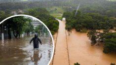 Médico atravessa forte enchente para atender pacientes em comunidade carente no Brasil