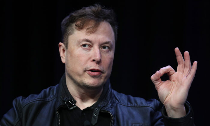 Musk, fundador e engenheiro-chefe da SpaceX, fala na Satellite Conference and Exhibition 2020 em Washington, em 9 de março de 2020 (Win McNamee/Getty Images)