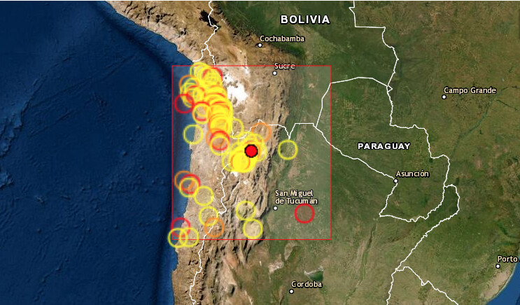 Terremoto atinge extremo noroeste da Argentina