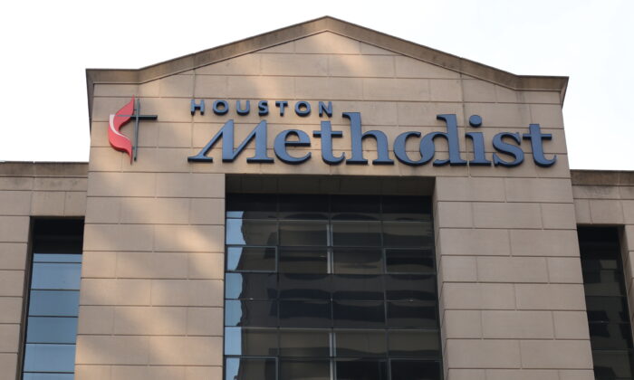 Houston Methodist Hospital em Houston, Texas, em 22 de junho de 2021 (Mei Zhong/The Epoch Times)