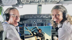 ‘Nunca é tarde demais’: Piloto aposentada da Força Aérea de 58 anos, retorna à cabine de comando depois de criar 4 filhos