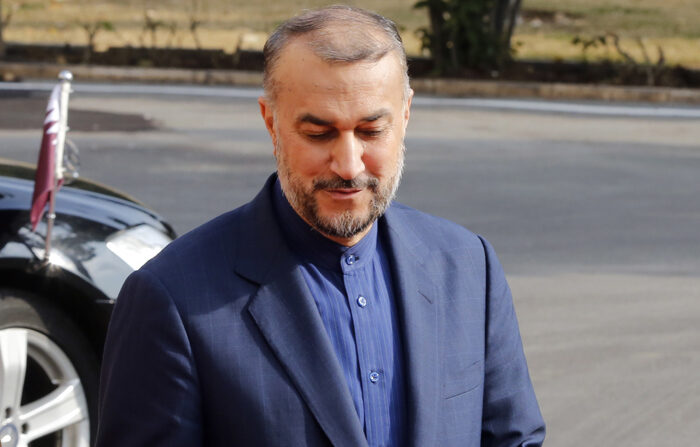 Imagem de 29 de janeiro do ministro das Relações Exteriores do Irã, Hossein Amir-Abdollahian (EFE/EPA/ABEDIN TAHERKENAREH)