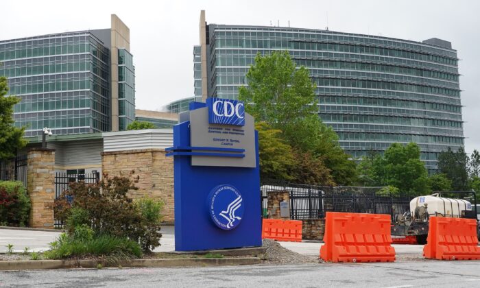 Sede dos Centros de Controle e Prevenção de Doenças (CDC) dos EUA em Atlanta, Geórgia, em 23 de abril de 2020 (Tami Chappell/AFP via Getty Images)