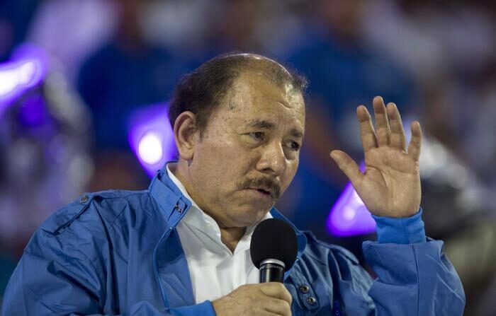 Foto de arquivo do ditador da Nicarágua, Daniel Ortega (EFE/Jorge Torres)