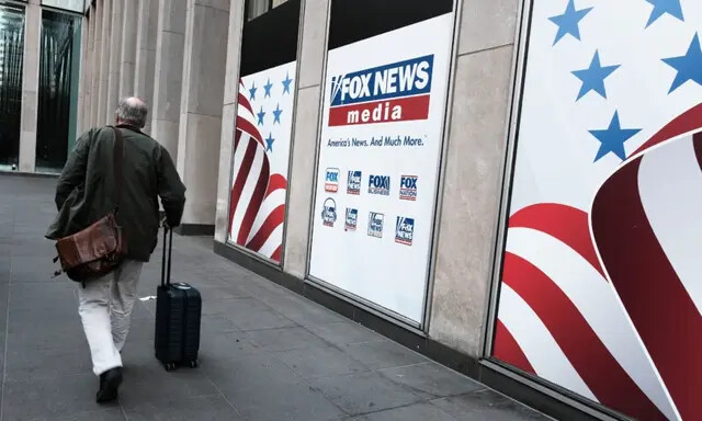 Sede da Fox News na cidade de Nova Iorque em 18 de abril de 2023. (Spencer Platt/Getty Images)