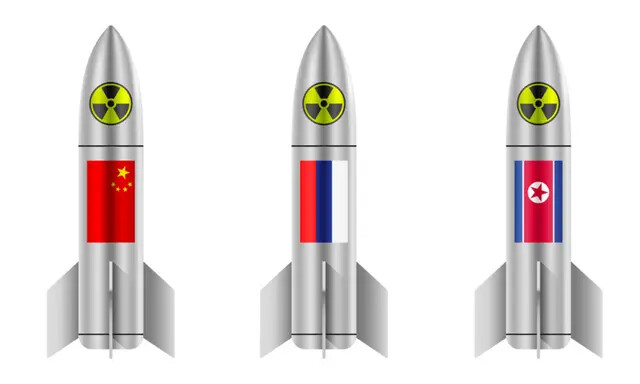 Ilustração de ogivas nucleares(Topuria Design/Shutterstock)
