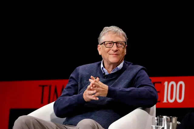 Bill Gates fala no palco do TIME100 Summit 2022 no Jazz at Lincoln Center na cidade de Nova York, em 7 de junho de 2022. (Jemal Countess/Getty Images for TIME)