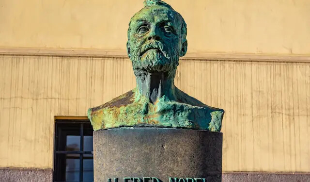 A estátua de Alfred Nobel em Oslo, Noruega, em foto de arquivo. (trabantos/Shutterstock)