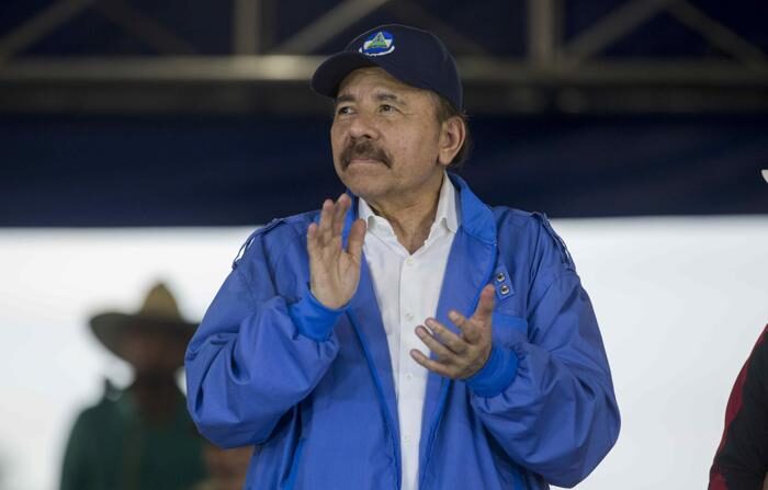 Imagem de arquivo do presidente da Nicarágua Daniel Ortega (EFE/Jorge Torres)