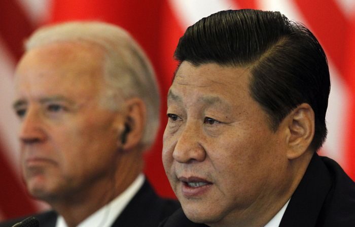 O presidente chinês, Xi Jinping, e seu homólogo dos Estados Unidos, Joe Biden, em uma fotografia de arquivo (EFE/NG Han Guan/POOL)