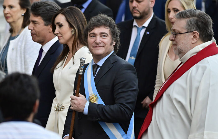 Presidente Javier Milei, em uma fotografia de arquivo. (EFE/Matías Martin Campaya)